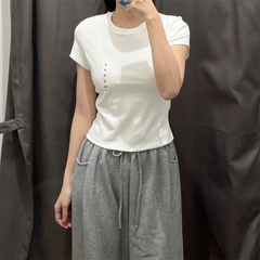 A254- Set 2 Áo zip cộc tay 2 màu đen trắng chất mát