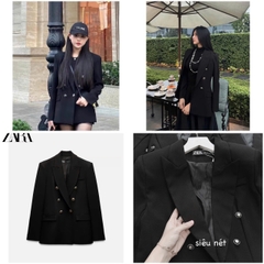 A145- Áo vest nữ  cúc đồng 2 lớp