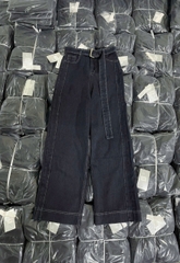 QUAN073-QUẦN JEANS ỐNG RỘNG KÈM ĐAI DÀI 102CM