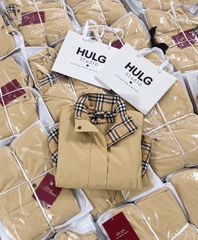 A766-Áo khoác kaki phối viền bo gấu