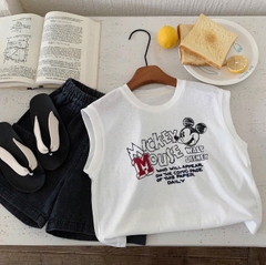 BT816- Bộ áo thun sát nách kèm quần jean xám cho bé TẶNG KÈM MŨ