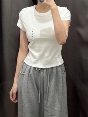 A254- Set 2 Áo zip cộc tay 2 màu đen trắng chất mát