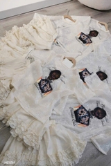 A317- Áo ren in hình cô gái dáng suông cộc tay