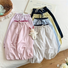 CB401- Combo 3 quần gió nhiều màu cạp chun cho trẻ em