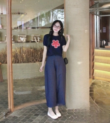 ☘️ set766- SET ÁO THÊU HOA MIX QUẦN JEANS🌱