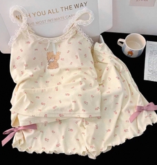 Set876- Bộ 2 dây mặc nhà cộc có sẵn đệm ngực CÓ SIZE LỚN