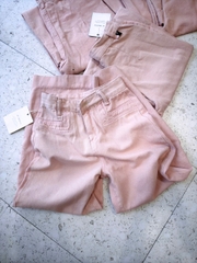 Quan034- quần jeans hồng nhạt tặng kèm đai dáng suông nấm dài 95cm