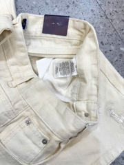 QUAN036- Quần JEANS đùi màu trắng full tem nhà máy