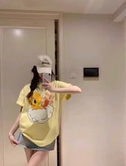 A499-Áo thun suông vịt vàng