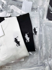 CB386-Combo 3 áo cotton zip dài tay thêu ngực bé trai xám trắng đen