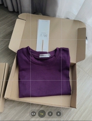 Set701- Set zip tím trơn áo crop mix C.V midi ôm dài