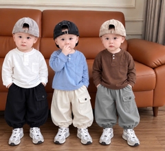 BT1101- Combo 3 quần gió bo gấu cho bé