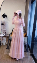 A632-2 LỚP - Áo nắng dáng dài 2 lớp chất su lạnh cực mát+ mũ to chùm mặt