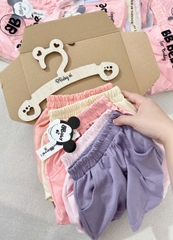 CB199-Combo 5 quần short đùi chất cotton sắc màu bé gái