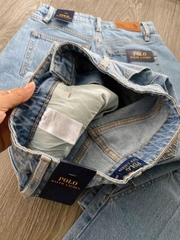 Quan043- Quần  short jeans xanh nhạt hàng nhà máy full tem