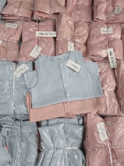 set620- Set lien xanh-hồng sát nách cúc trước dáng cộc