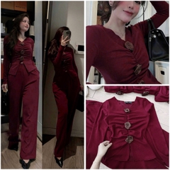 ☘️  SET385-SET ĐỎ HOA HỒNG QUẦN SUÔNG 💎