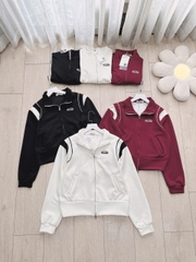 A126- Áo bomber nữ cổ cao 3 màu vải nỉ da cá