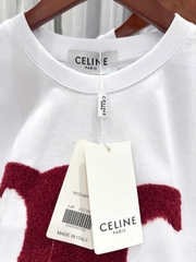 A190-Áo thun suông trắng thêu nổi