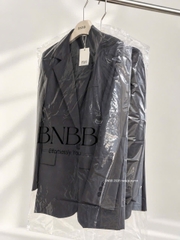 A770- Áo blazer đen xám đủ túi BNBb