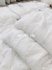 🌺 DAM135-VÁY REN  KHOÉT VAI DÁNG DÀI MÀU TRẮNG☘️