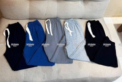 cb405- combo 5 quần cotton zip màu xanh than mềm mượt