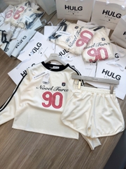 Set1051- Set áo nỉ số phối quần cộc