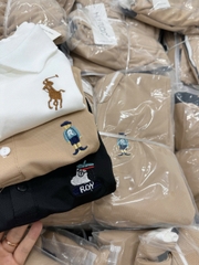 Cb342- Combo 3 áo polo trẻ em hoạ tiết thêu