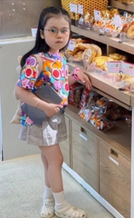 Áo phông đôi mẹ con GẤU SẮC MÀU