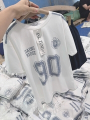 set997- Set mẹ con trắng CV xanh in số 90