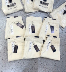 QUAN036- Quần JEANS đùi màu trắng full tem nhà máy