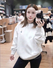 A400- Áo nỉ hoodie gấu hồng và be