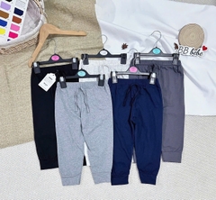 CB295- combo 5 quần thun Bảng màu Than bé trai cạp chun