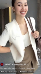 A393- Áo vest blazer cộc tay công sở 2 màu