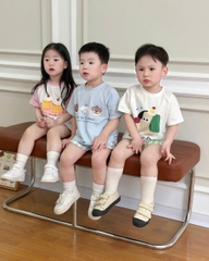 BT891- Bộ cotton mặc nhà 4 màu