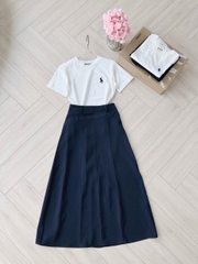 ☘️SET580- SET CHÂN VÁY TÍM THAN MIX ÁO THÊU 🌿