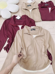 A141- Áo thun nữ nhún eo 2 bên 2 lớp