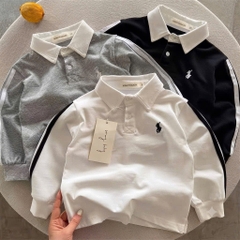 BT1031: Combo 3 áo thun polo dài tay thêu ngựa