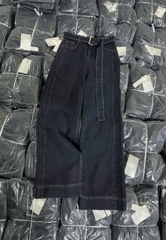 QUAN073-QUẦN JEANS ỐNG RỘNG KÈM ĐAI DÀI 102CM