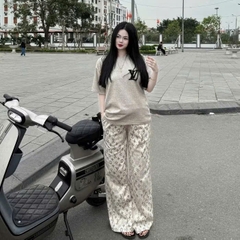 SET478-Set bộ LỜ VỜ LOANG MÀU BE sáng da, chất đẹp