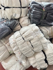 A446- Áo phao trám túi trước 2 màu be đen