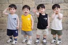 BT865-ComBo 4 áo thun ba lỗ cotton mát cho bé 9-27kg