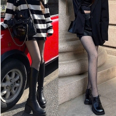 quần tất lót lông màu da/bi