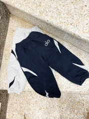 bt752- combo 2 quần nỉ bông thêu chữ Alo ghi-than