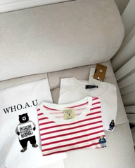 A173-Set 2 áo mẹ/con WHO thêu chất cotton