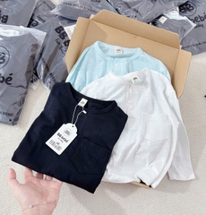 )CB173- (9-27kg) Combo 3 áo thun xước dài tay thu đông bé trai VNXK