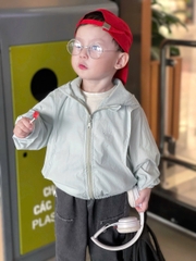 aokid023-Áo gió nhăn 4 màu 1 lớp chất mềm đẹp