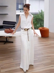 SET578- Set kẻ xanh cộc đính hoa nổi viền ren chân chất kẻ mát