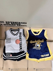 CB346- Combo 2 bộ bóng rổ VÀNg Xanh chất thông hơi