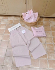 QUAN119- Quần JEANS suông hồng JADEMAISON kèm túi xách